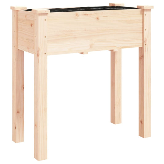 Planter with Liner 71x37x76 cm Solid Wood Fir Planter with Liner 71x37x76 cm Solid Wood Fir