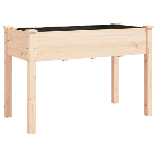 Planter with Liner 118x59x76 cm Solid Wood Fir Planter with Liner 118x59x76 cm Solid Wood Fir