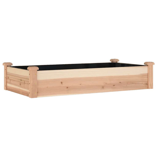 Garden Raised Bed with Liner 120x60x25 cm Solid Wood Fir Garden Raised Bed with Liner 120x60x25 cm Solid Wood Fir