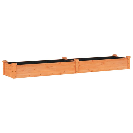 Garden Raised Bed with Liner Brown 240x45x25 cm Solid Wood Fir Garden Raised Bed with Liner Brown 240x45x25 cm Solid Wood Fir