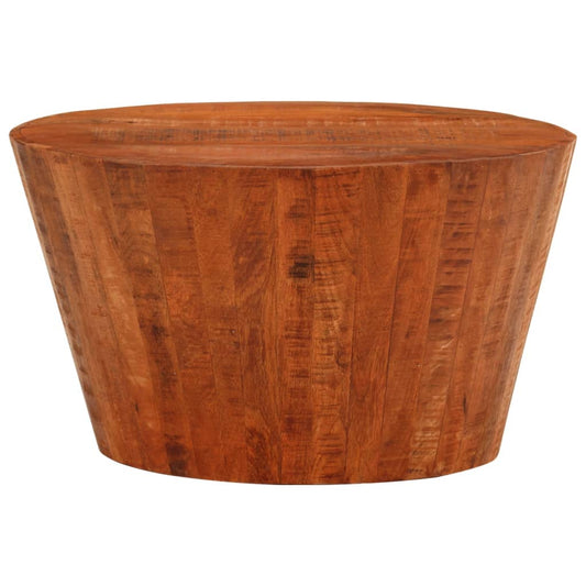 Coffee Table Ø 52x30 cm Solid Rough Wood Mango Coffee Table Ø 52x30 cm Solid Rough Wood Mango