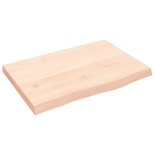 Bathroom Countertop 60x40x(2-4) cm Untreated Solid Wood Bathroom Countertop 60x40x(2-4) cm Untreated Solid Wood