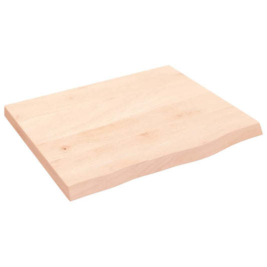 Bathroom Countertop 60x50x(2-4) cm Untreated Solid Wood Bathroom Countertop 60x50x(2-4) cm Untreated Solid Wood