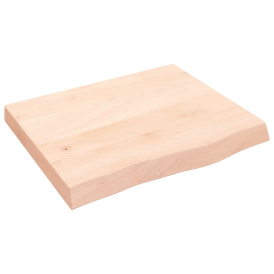Bathroom Countertop 60x50x(2-6) cm Untreated Solid Wood Bathroom Countertop 60x50x(2-6) cm Untreated Solid Wood