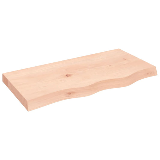 Bathroom Countertop 80x40x(2-6) cm Untreated Solid Wood Bathroom Countertop 80x40x(2-6) cm Untreated Solid Wood