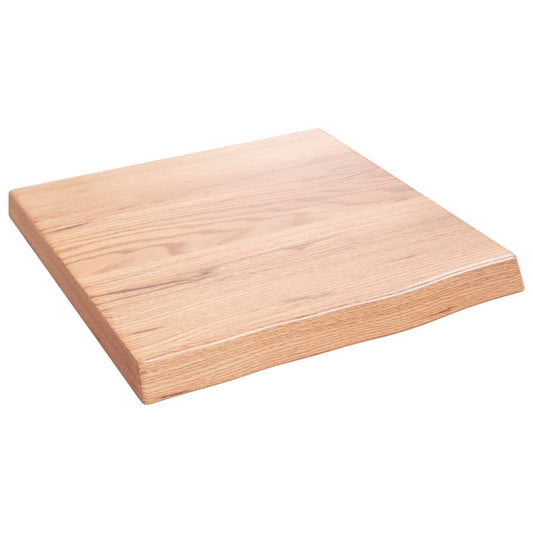 Bathroom Countertop Light Brown 40x40x(2-4) cm Treated Solid Wood Bathroom Countertop Light Brown 40x40x(2-4) cm Treated Solid Wood