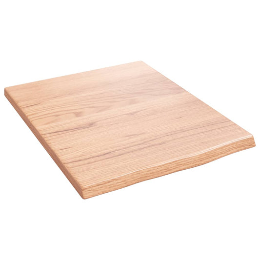 Bathroom Countertop Light Brown 40x50x2 cm Treated Solid Wood Bathroom Countertop Light Brown 40x50x2 cm Treated Solid Wood