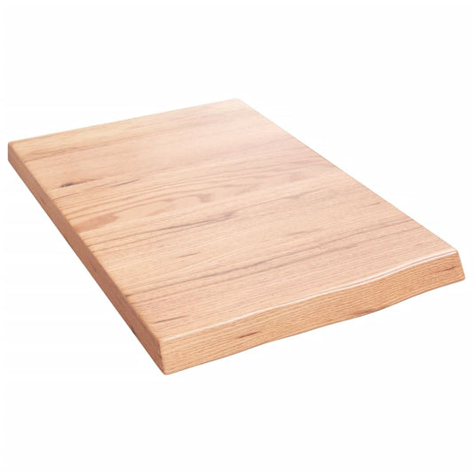 Bathroom Countertop Light Brown 40x60x(2-4) cm Treated Solid Wood Bathroom Countertop Light Brown 40x60x(2-4) cm Treated Solid Wood