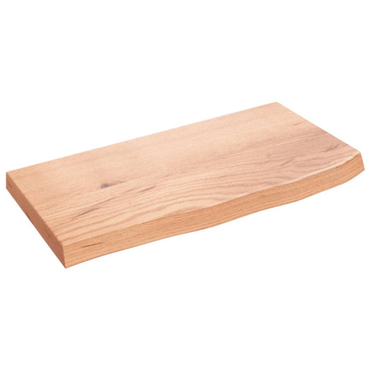 Bathroom Countertop Light Brown 60x30x(2-4) cm Treated Solid Wood Bathroom Countertop Light Brown 60x30x(2-4) cm Treated Solid Wood
