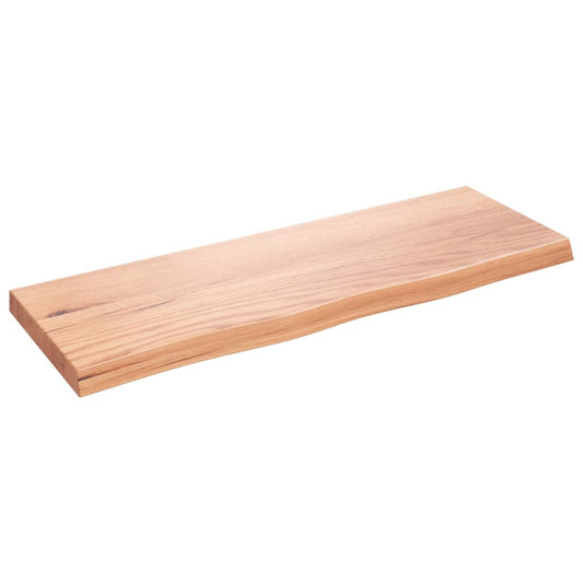 Bathroom Countertop Light Brown 80x30x(2-4) cm Treated Solid Wood Bathroom Countertop Light Brown 80x30x(2-4) cm Treated Solid Wood