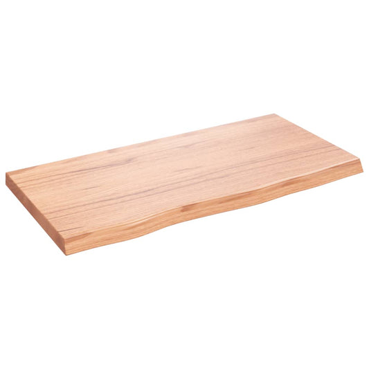 Bathroom Countertop Light Brown 80x40x(2-4) cm Treated Solid Wood Bathroom Countertop Light Brown 80x40x(2-4) cm Treated Solid Wood