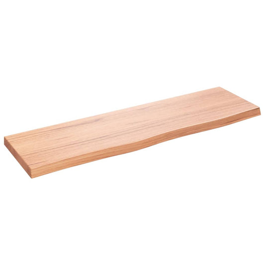 Bathroom Countertop Light Brown 100x30x(2-4)cm Treated Solid Wood Bathroom Countertop Light Brown 100x30x(2-4)cm Treated Solid Wood