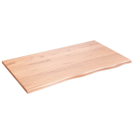 Bathroom Countertop Light Brown 100x60x2 cm Treated Solid Wood Bathroom Countertop Light Brown 100x60x2 cm Treated Solid Wood