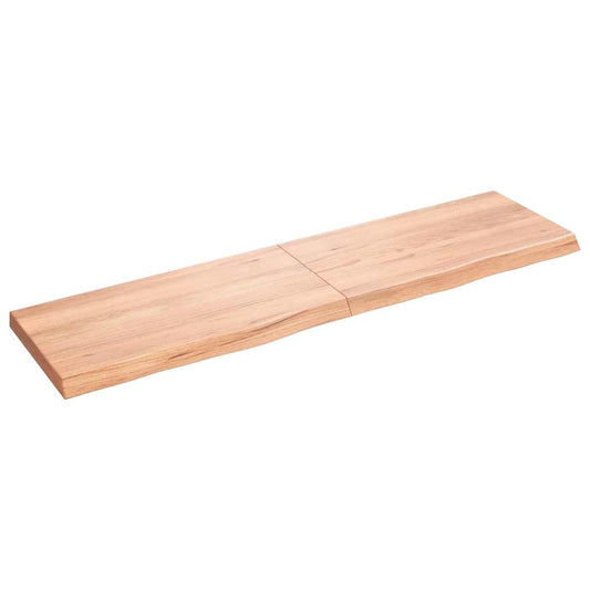 Bathroom Countertop Light Brown 120x30x(2-4)cm Treated Solid Wood Bathroom Countertop Light Brown 120x30x(2-4)cm Treated Solid Wood