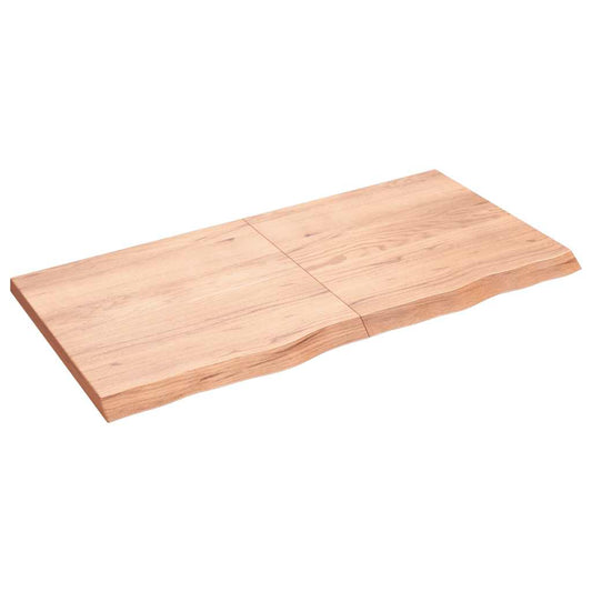 Bathroom Countertop Light Brown 120x60x(2-4)cm Treated Solid Wood Bathroom Countertop Light Brown 120x60x(2-4)cm Treated Solid Wood