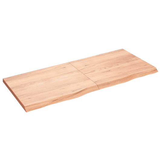 Bathroom Countertop Light Brown 140x60x(2-4)cm Treated Solid Wood Bathroom Countertop Light Brown 140x60x(2-4)cm Treated Solid Wood