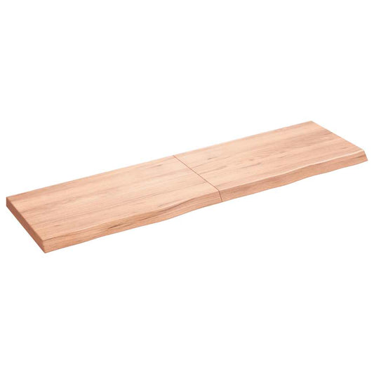 Bathroom Countertop Light Brown 180x50x(2-6)cm Treated Solid Wood Bathroom Countertop Light Brown 180x50x(2-6)cm Treated Solid Wood
