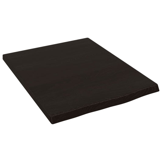 Bathroom Countertop Dark Brown 40x50x2 cm Treated Solid Wood Bathroom Countertop Dark Brown 40x50x2 cm Treated Solid Wood
