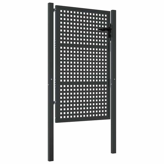 Garden Gate Anthracite 100x125 cm Steel Garden Gate Anthracite 100x125 cm Steel