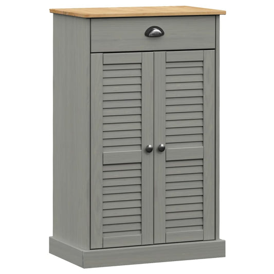 Shoe Cabinet VIGO Grey 60x35x96 cm Solid Wood Pine Shoe Cabinet VIGO Grey 60x35x96 cm Solid Wood Pine