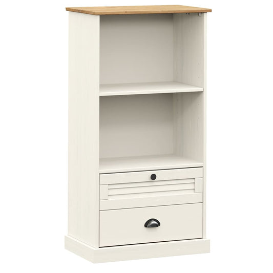 Bookcase "VIGO" White 60x35x114,5 cm Solid Wood Pine Bookcase "VIGO" White 60x35x114,5 cm Solid Wood Pine