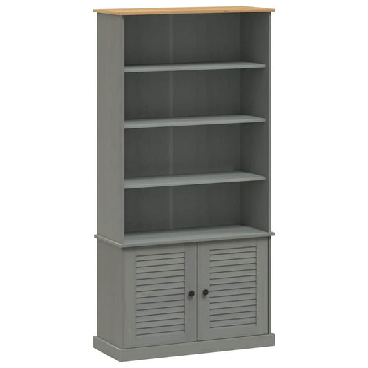 Bookcase VIGO Grey 85x35x170 cm Solid Wood Pine Bookcase VIGO Grey 85x35x170 cm Solid Wood Pine