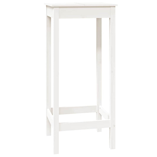Bar Table White 50x50x110 cm Solid Wood Pine Bar Table White 50x50x110 cm Solid Wood Pine