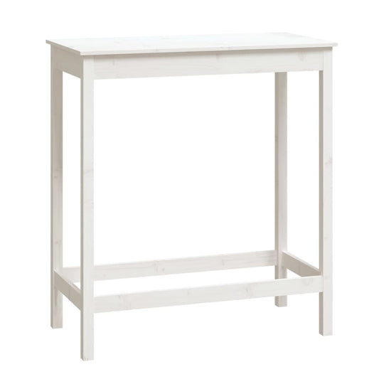 Bar Table White 100x50x110 cm Solid Wood Pine Bar Table White 100x50x110 cm Solid Wood Pine