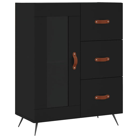 Sideboard Black 69.5x34x90 cm Engineered Wood Sideboard Black 69.5x34x90 cm Engineered Wood