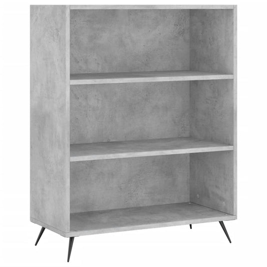 Bookcase Concrete Grey 69.5x32.5x90 cm Engineered Wood Bookcase Concrete Grey 69.5x32.5x90 cm Engineered Wood