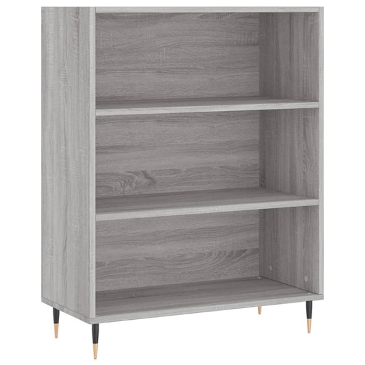 Bookcase Grey Sonoma 69.5x32.5x90 cm Engineered Wood Bookcase Grey Sonoma 69.5x32.5x90 cm Engineered Wood