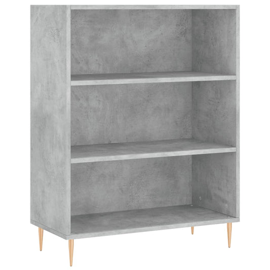 Bookcase Concrete Grey 69.5x32.5x90 cm Engineered Wood Bookcase Concrete Grey 69.5x32.5x90 cm Engineered Wood