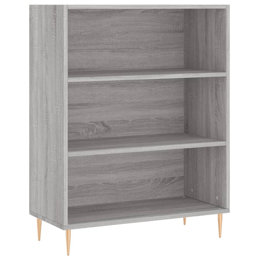 Bookcase Grey Sonoma 69.5x32.5x90 cm Engineered Wood Bookcase Grey Sonoma 69.5x32.5x90 cm Engineered Wood