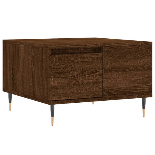 Coffee Table Brown Oak 55x55x36.5 cm Engineered Wood Coffee Table Brown Oak 55x55x36.5 cm Engineered Wood