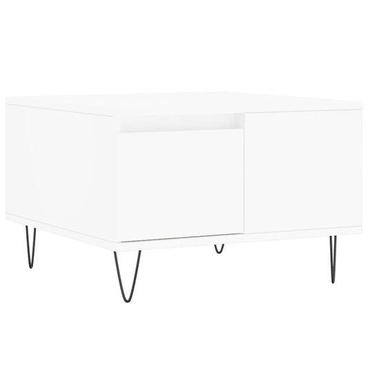 Coffee Table White 55x55x36.5 cm Engineered Wood Coffee Table White 55x55x36.5 cm Engineered Wood