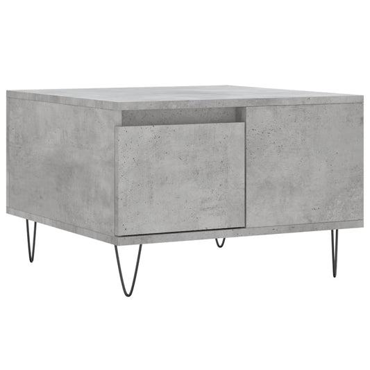 Coffee Table Concrete Grey 55x55x36.5 cm Engineered Wood Coffee Table Concrete Grey 55x55x36.5 cm Engineered Wood