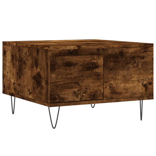 Coffee Table Smoked Oak 55x55x36.5 cm Engineered Wood Coffee Table Smoked Oak 55x55x36.5 cm Engineered Wood