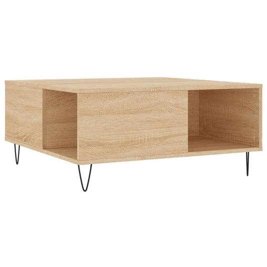 Coffee Table Sonoma Oak 80x80x36.5 cm Engineered Wood Coffee Table Sonoma Oak 80x80x36.5 cm Engineered Wood