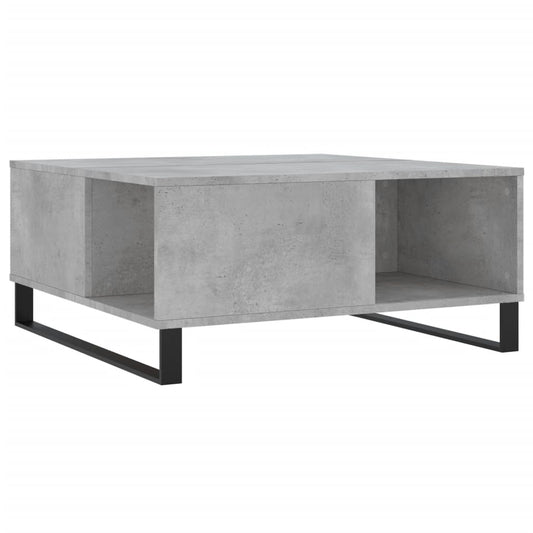 Coffee Table Concrete Grey 80x80x36,5 cm Engineered Wood Coffee Table Concrete Grey 80x80x36,5 cm Engineered Wood