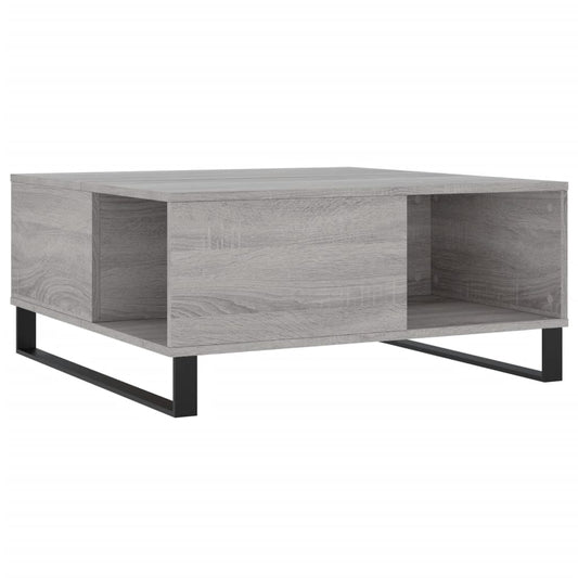 Coffee Table Grey Sonoma 80x80x36,5 cm Engineered Wood Coffee Table Grey Sonoma 80x80x36,5 cm Engineered Wood