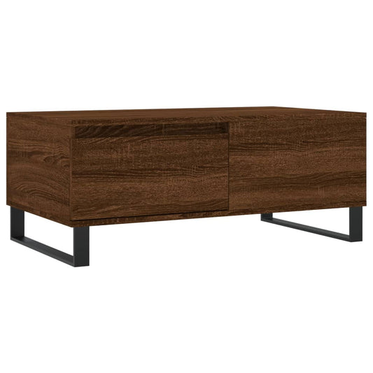Coffee Table Brown Oak 90x50x36.5 cm Engineered Wood Coffee Table Brown Oak 90x50x36.5 cm Engineered Wood