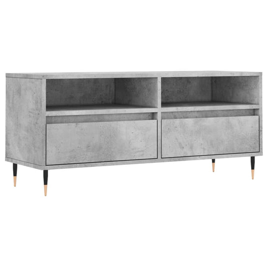TV Cabinet Concrete Grey 100x34.5x44.5 cm Engineered Wood TV Cabinet Concrete Grey 100x34.5x44.5 cm Engineered Wood