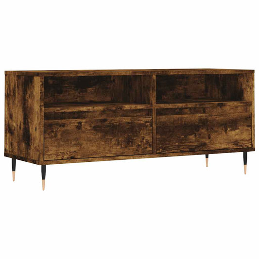 TV Cabinet Smoked Oak 100x34,5x44,5 cm Engineered Wood TV Cabinet Smoked Oak 100x34,5x44,5 cm Engineered Wood