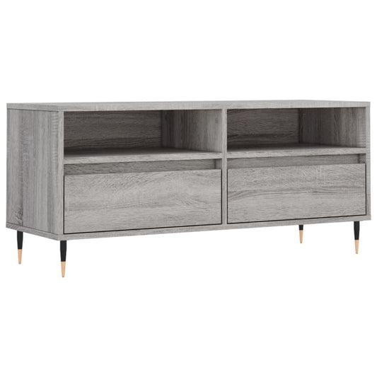 TV Cabinet Grey Sonoma 100x34.5x44.5 cm Engineered Wood TV Cabinet Grey Sonoma 100x34.5x44.5 cm Engineered Wood