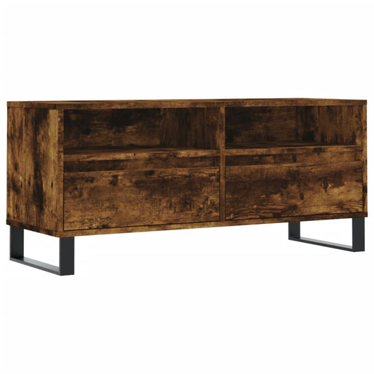 TV Cabinet Smoked Oak 100x34,5x44,5 cm Engineered Wood TV Cabinet Smoked Oak 100x34,5x44,5 cm Engineered Wood