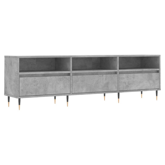 TV Cabinet Concrete Grey 150x30x44,5 cm Engineered Wood TV Cabinet Concrete Grey 150x30x44,5 cm Engineered Wood