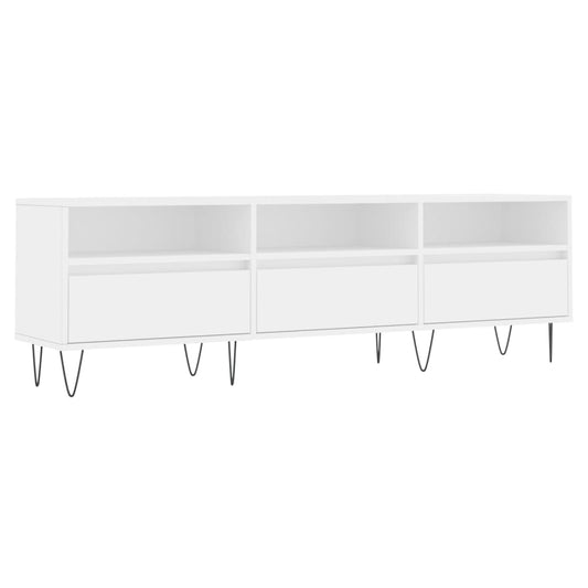 TV Cabinet White 150x30x44,5 cm Engineered Wood TV Cabinet White 150x30x44,5 cm Engineered Wood