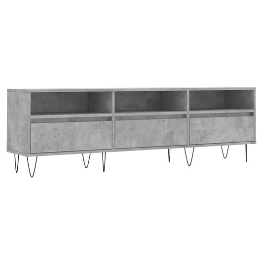 TV Cabinet Concrete Grey 150x30x44,5 cm Engineered Wood TV Cabinet Concrete Grey 150x30x44,5 cm Engineered Wood