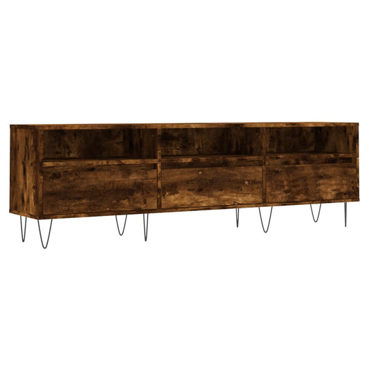 TV Cabinet Smoked Oak 150x30x44,5 cm Engineered Wood TV Cabinet Smoked Oak 150x30x44,5 cm Engineered Wood