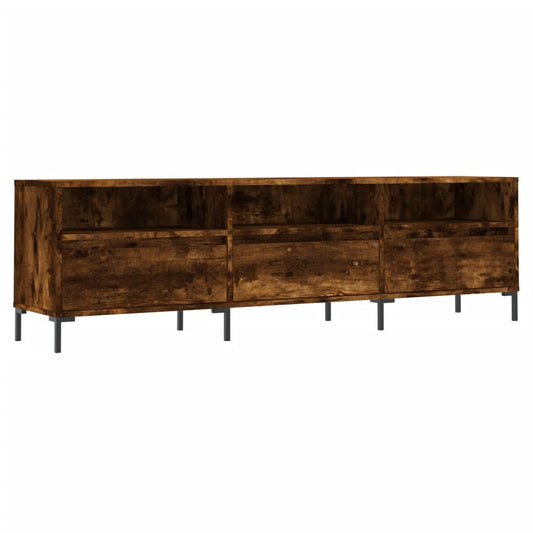 TV Cabinet Smoked Oak 150x30x44,5 cm Engineered Wood TV Cabinet Smoked Oak 150x30x44,5 cm Engineered Wood